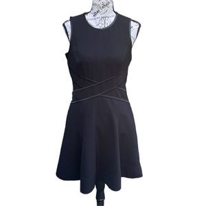 White House Black Market skater iconic fit and flare black dress 4